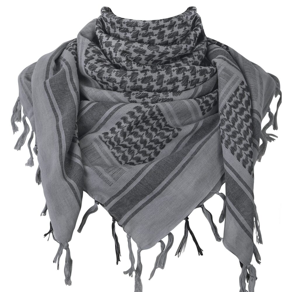6944 Military Shemagh Tactical Desert Scarf, 100% Cotton Keffiyeh Neck Head